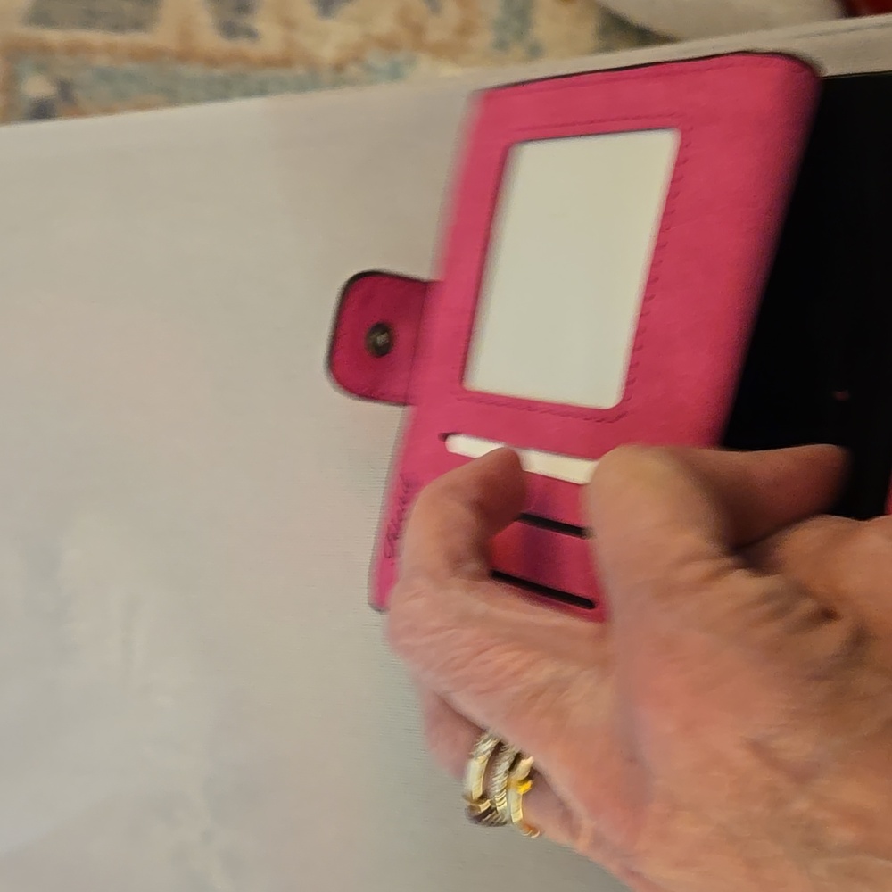 Orange Wallet with Zip Closure. Pink Wallet. Green.wallet - Picture 6 of 16